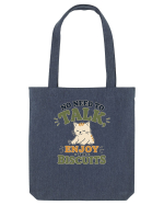 Pisica si biscuitii Funny Cat Humor Design for Introverts and Cat Lovers Sacoșă textilă