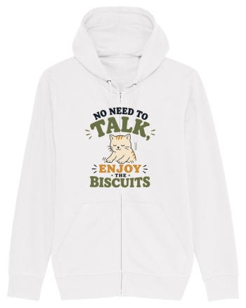 Pisica si biscuitii Funny Cat Humor Design for Introverts and Cat Lovers White