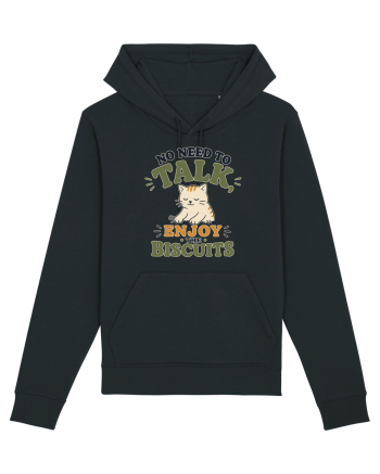 Pisica si biscuitii Funny Cat Humor Design for Introverts and Cat Lovers Black