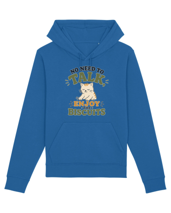 Pisica si biscuitii Funny Cat Humor Design for Introverts and Cat Lovers Royal Blue