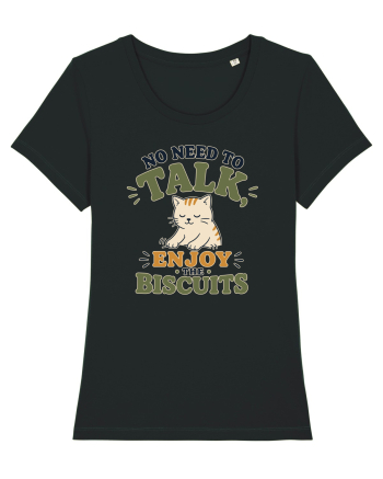 Pisica si biscuitii Funny Cat Humor Design for Introverts and Cat Lovers Black
