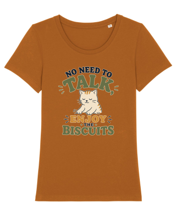 Pisica si biscuitii Funny Cat Humor Design for Introverts and Cat Lovers Roasted Orange