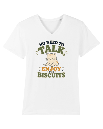 Pisica si biscuitii Funny Cat Humor Design for Introverts and Cat Lovers White