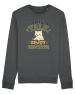 Pisica si biscuitii Funny Cat Humor Design for Introverts and Cat Lovers Bluză mânecă lungă Unisex Rise