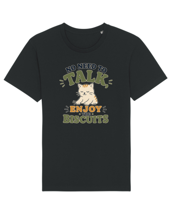 Pisica si biscuitii Funny Cat Humor Design for Introverts and Cat Lovers Black