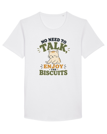 Pisica si biscuitii Funny Cat Humor Design for Introverts and Cat Lovers White