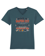 Sarcasm la birou Paper Cut Dangerous Job Tricou mânecă scurtă guler V Bărbat Presenter