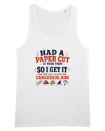 Sarcasm la birou Paper Cut Dangerous Job Maiou Bărbat Runs