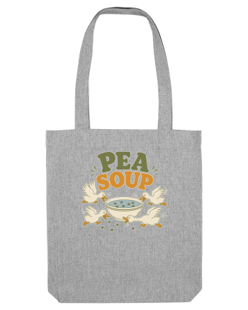 Ratele si mazarea. Funny Duck Pun Humor Design Featuring Pea Soup Heather Grey