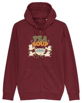 Ratele si mazarea. Funny Duck Pun Humor Design Featuring Pea Soup Burgundy