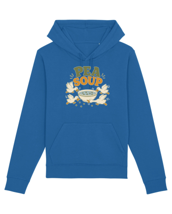Ratele si mazarea. Funny Duck Pun Humor Design Featuring Pea Soup Royal Blue
