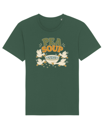 Ratele si mazarea. Funny Duck Pun Humor Design Featuring Pea Soup Bottle Green