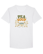 Ratele si mazarea. Funny Duck Pun Humor Design Featuring Pea Soup Tricou mânecă scurtă guler larg Bărbat Skater