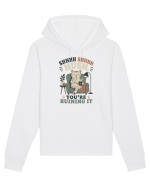 Funny Orange Cat and Coffee Humor for Introverts and Quiet Morning Lovers Hanorac Unisex Drummer