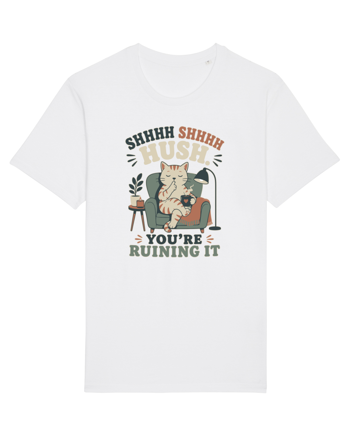 Tricou mânecă scurtă Unisex Rocker White