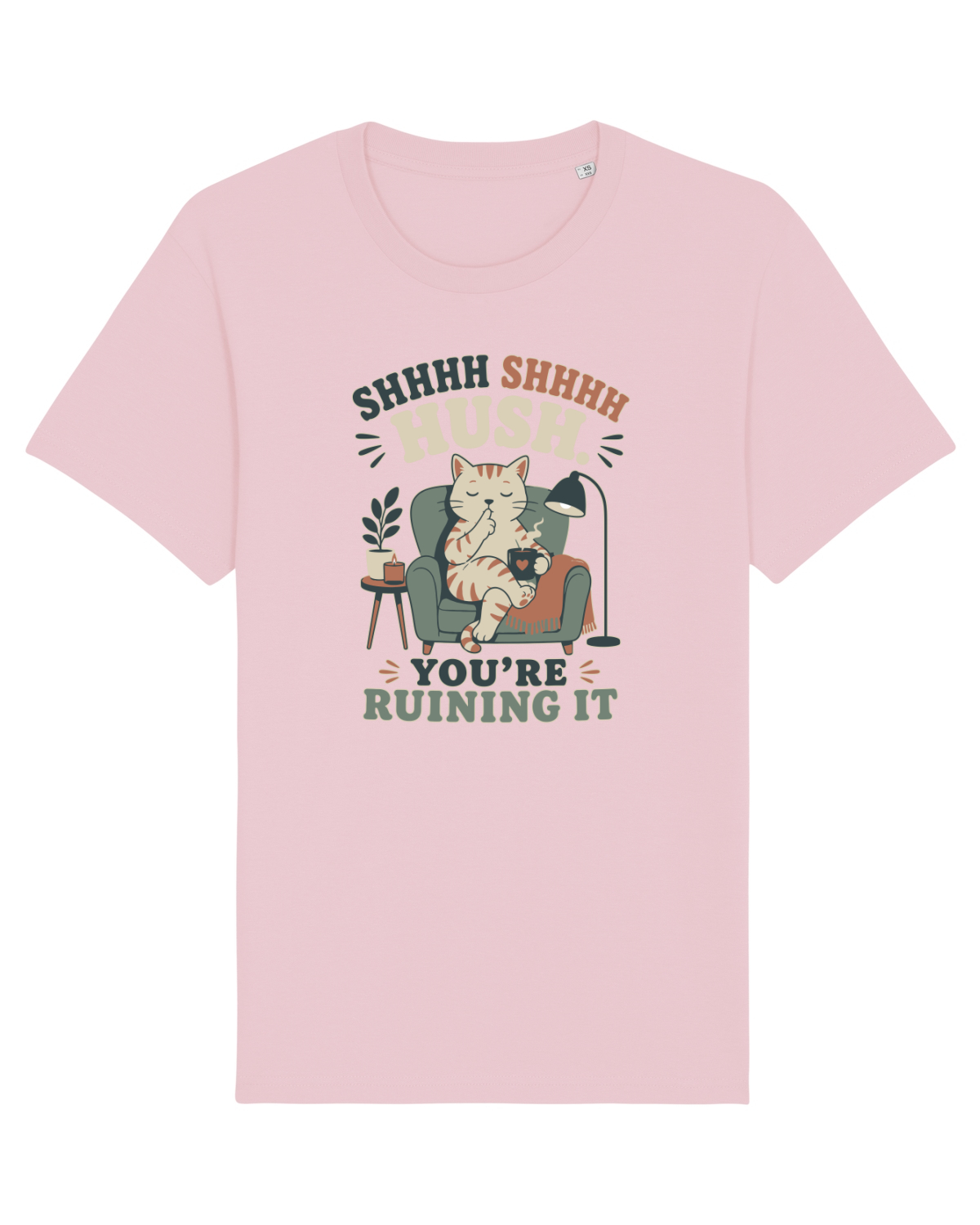 Tricou mânecă scurtă Unisex Rocker Cotton Pink