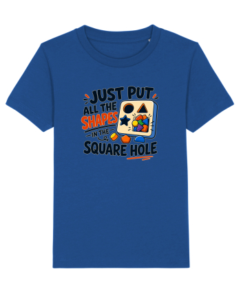 Gaura potrivita. Shape Sorter Humor Design for Engineers IT Workers and Pro Majorelle Blue