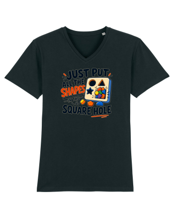 Gaura potrivita. Shape Sorter Humor Design for Engineers IT Workers and Pro Black