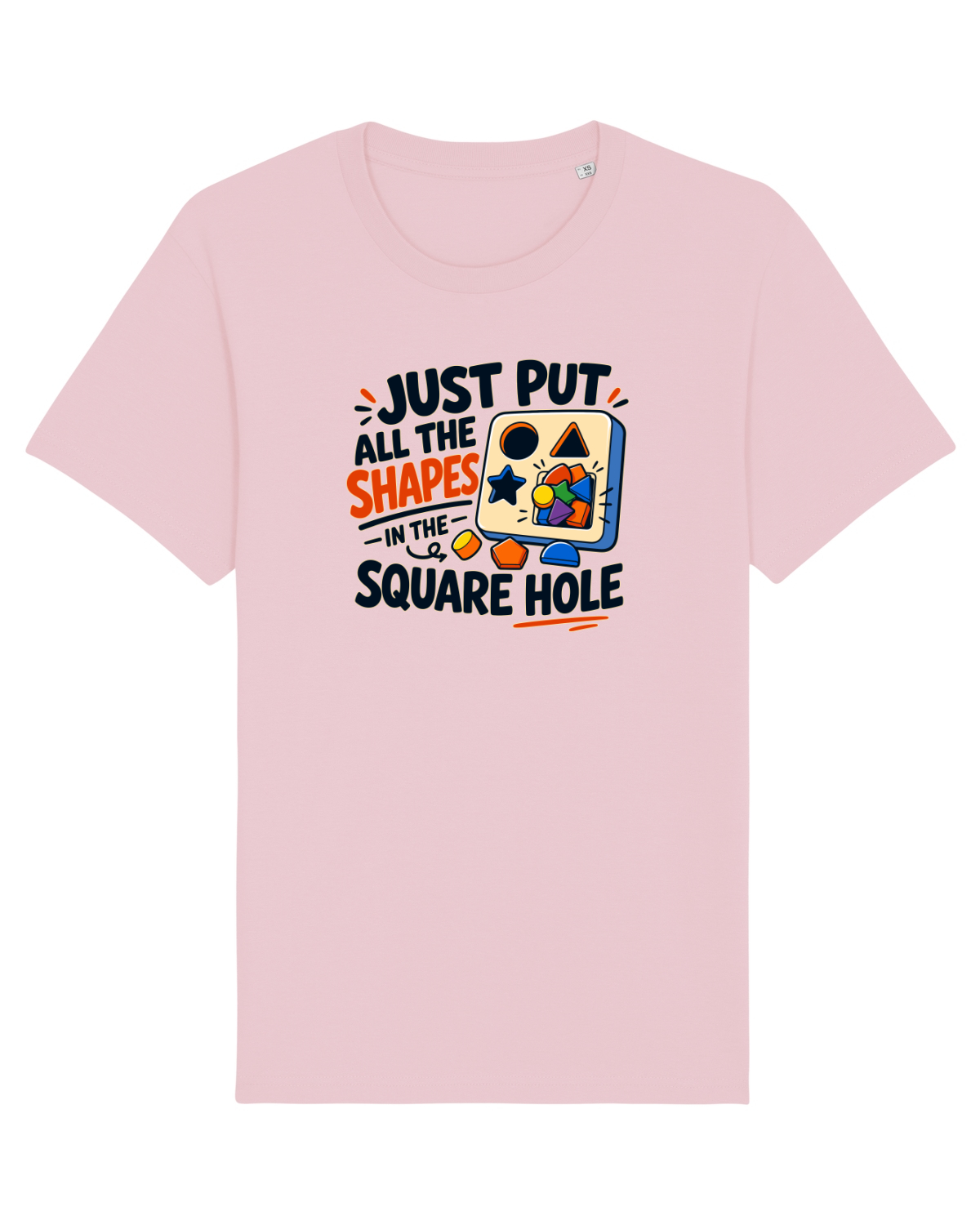 Tricou mânecă scurtă Unisex Rocker Cotton Pink