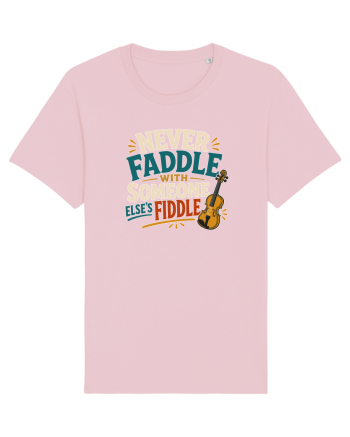 Nu te juca cu vioara. Funny Fiddle Player Design for Bluegrass Folk  Cotton Pink