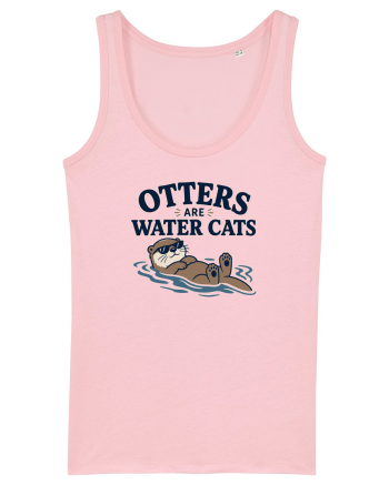 Vidrele sunt pisicile de apa. Funny Otter Lover Design for Animal Lovers Cotton Pink