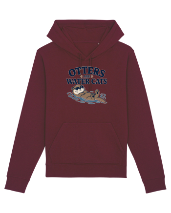 Vidrele sunt pisicile de apa. Funny Otter Lover Design for Animal Lovers Burgundy