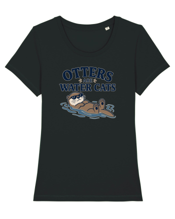 Vidrele sunt pisicile de apa. Funny Otter Lover Design for Animal Lovers Black