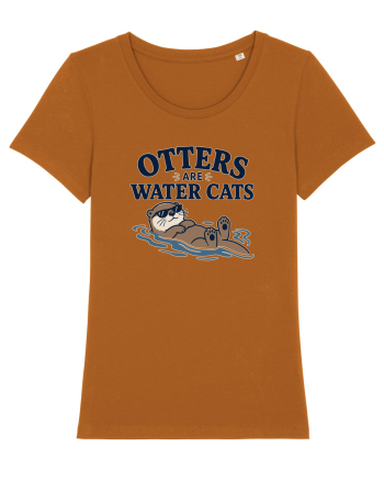 Vidrele sunt pisicile de apa. Funny Otter Lover Design for Animal Lovers Roasted Orange