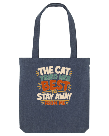 Cu pisici. Funny Cat Owner Humor Design for Cat Lovers and Pet Parents Midnight Blue