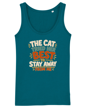 Cu pisici. Funny Cat Owner Humor Design for Cat Lovers and Pet Parents Ocean Depth