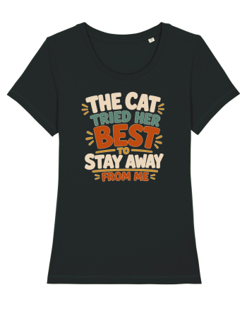 Cu pisici. Funny Cat Owner Humor Design for Cat Lovers and Pet Parents Black