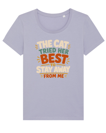 Cu pisici. Funny Cat Owner Humor Design for Cat Lovers and Pet Parents Lavender