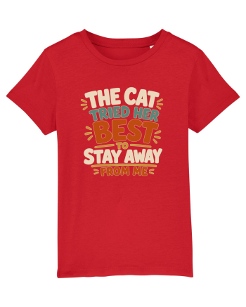 Cu pisici. Funny Cat Owner Humor Design for Cat Lovers and Pet Parents Red