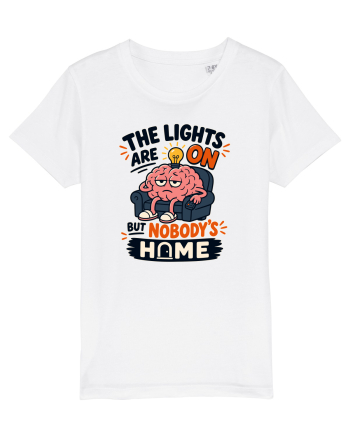 Nu-s acasa. Funny Brain Fog Humor Design for Introverts Office Workers White