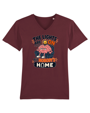 Nu-s acasa. Funny Brain Fog Humor Design for Introverts Office Workers Burgundy