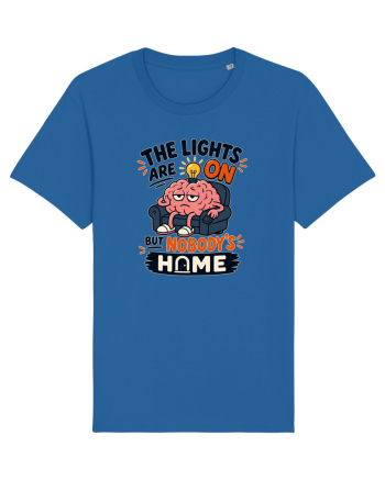 Nu-s acasa. Funny Brain Fog Humor Design for Introverts Office Workers Royal Blue