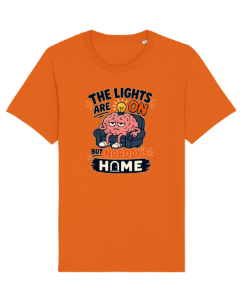 Nu-s acasa. Funny Brain Fog Humor Design for Introverts Office Workers Bright Orange