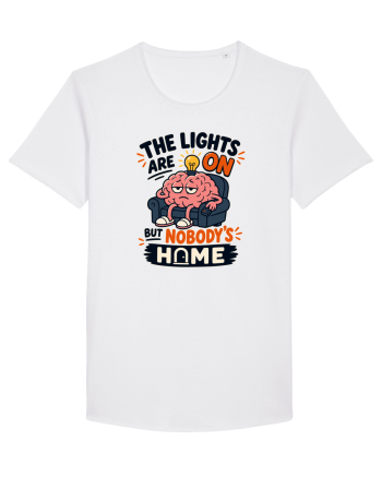 Nu-s acasa. Funny Brain Fog Humor Design for Introverts Office Workers White