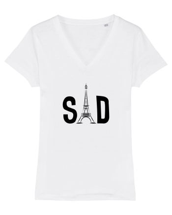 Sad (black) White