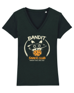 Bandit Snack Club – Ratonul Iubitor de Gustări Tricou mânecă scurtă guler V Damă Evoker