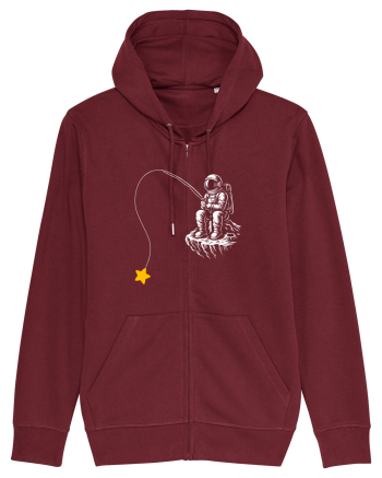 Astronaut Fishing For A Star – Pescuind Printre Stele Burgundy