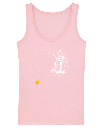 Astronaut Fishing For A Star – Pescuind Printre Stele Cotton Pink