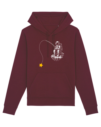 Astronaut Fishing For A Star – Pescuind Printre Stele Burgundy