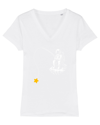 Astronaut Fishing For A Star – Pescuind Printre Stele White