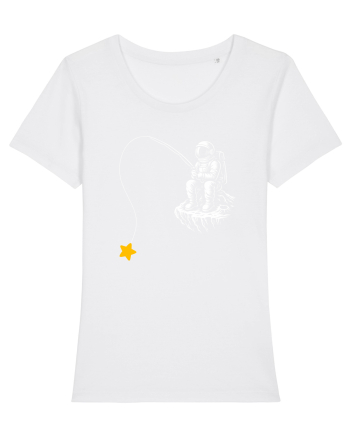 Astronaut Fishing For A Star – Pescuind Printre Stele White