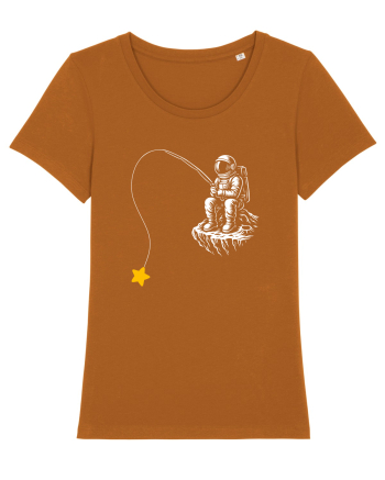 Astronaut Fishing For A Star – Pescuind Printre Stele Roasted Orange