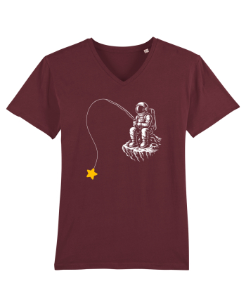 Astronaut Fishing For A Star – Pescuind Printre Stele Burgundy