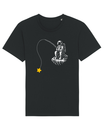 Astronaut Fishing For A Star – Pescuind Printre Stele Tricou mânecă scurtă Unisex Rocker