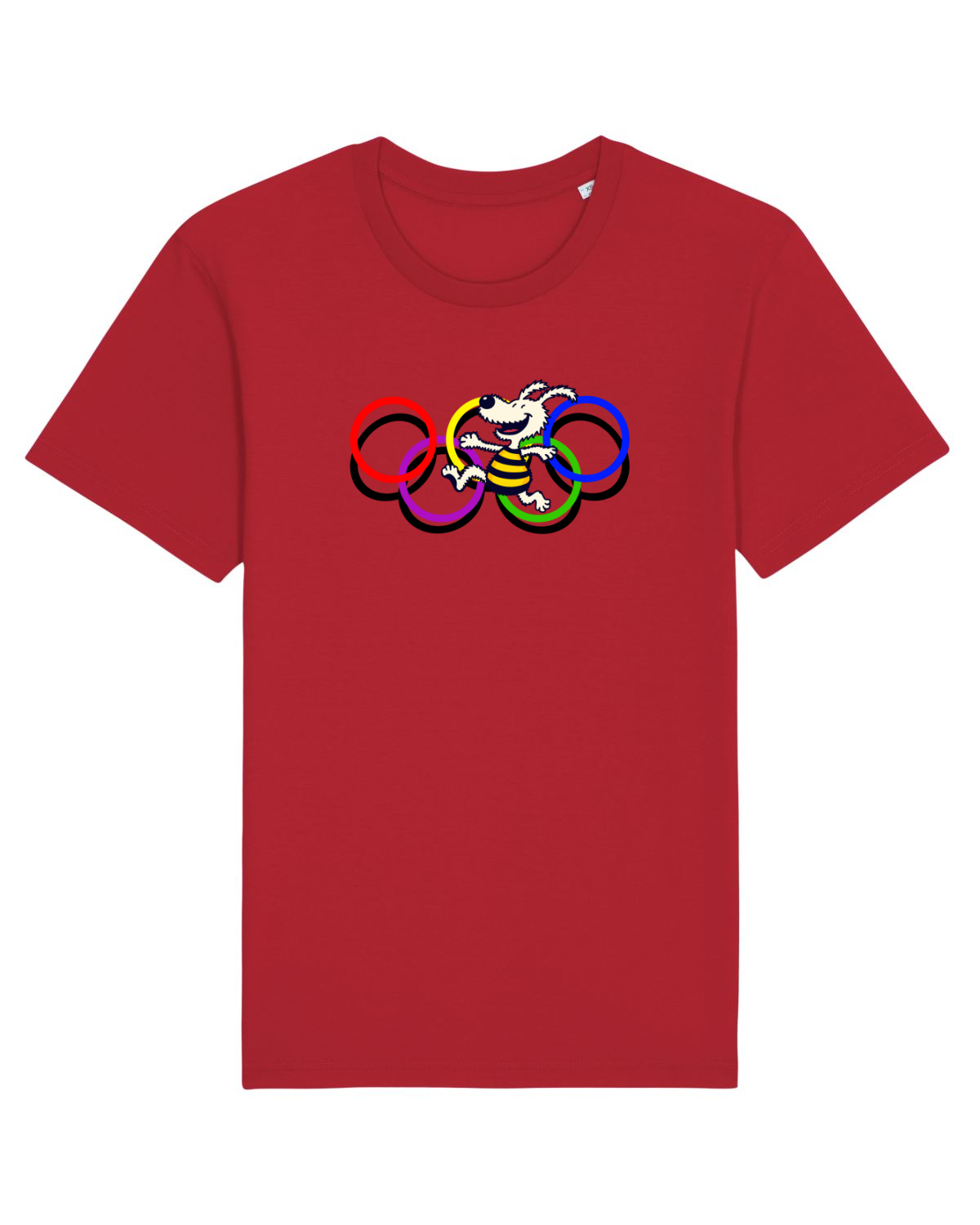 Tricou mânecă scurtă Unisex Rocker Red