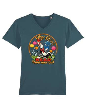 Why Fit In? Read Your Way Out – Book Lover Design Stargazer